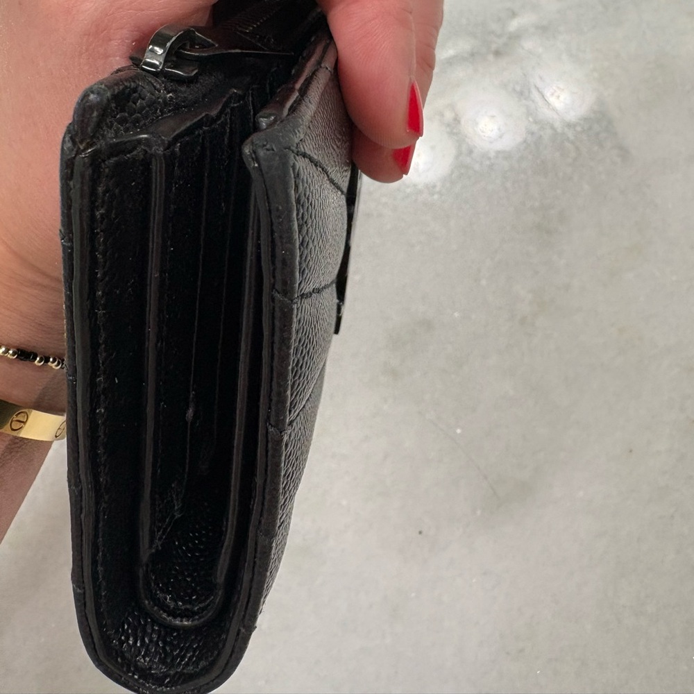 Saint Laurent Cassandre quilted textured-leather wallet - Picture 14 of 15